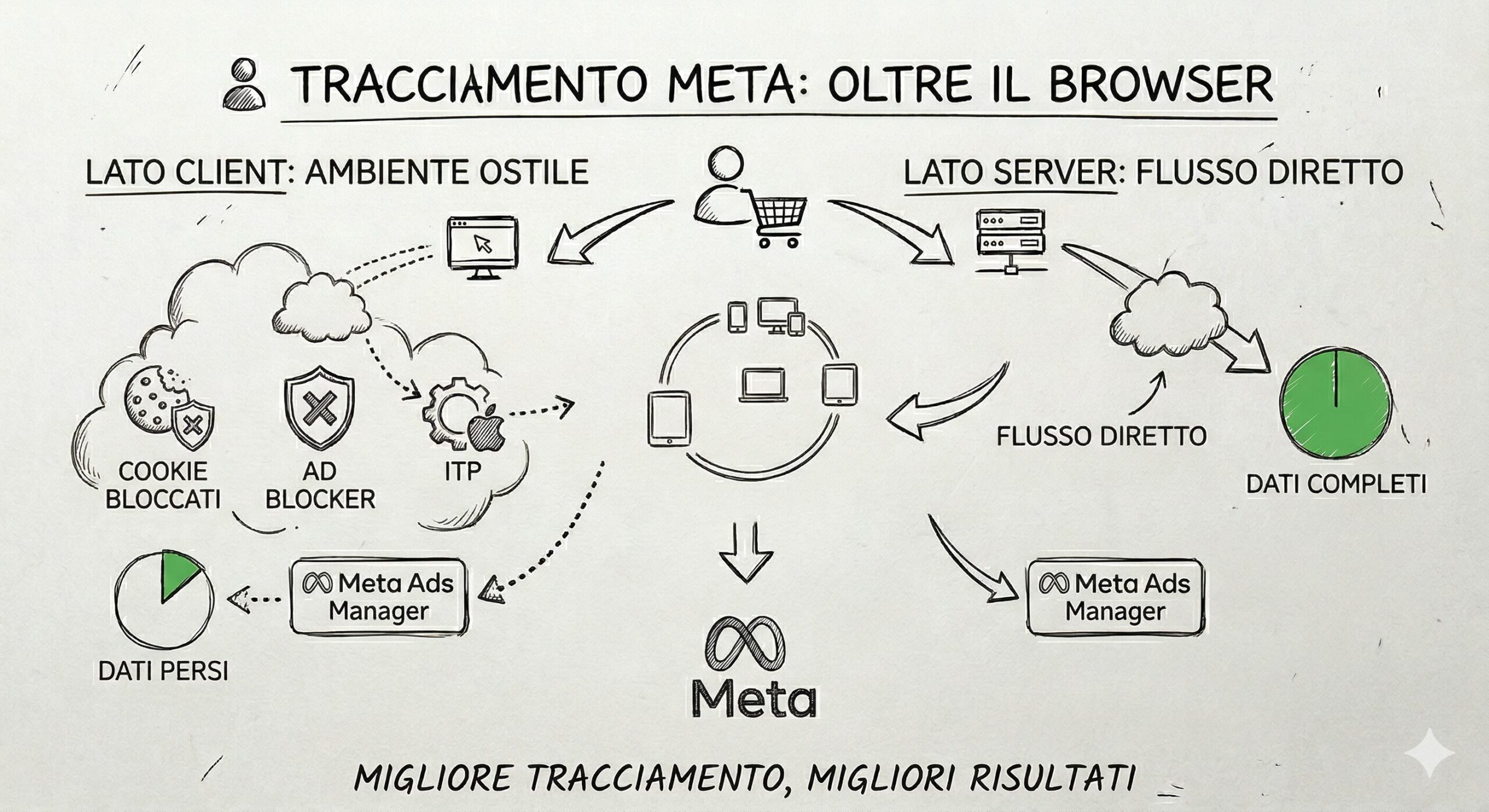 Primo strato del tracciamento: perché il Pixel da solo non basta più 2 Primo strato del tracciamento: perché il Pixel da solo non basta più